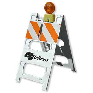 Parade Style Plastic A-Frame Type I Traffic Barricade