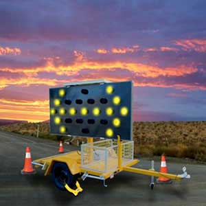 Titan Grip Wheel Lock on Road Work Equipment