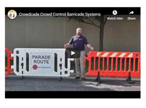 Crowdcade Crowd Control Barrier Video