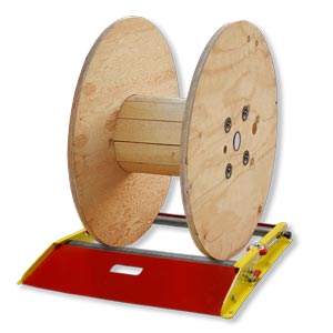 Cable Reel Roller - Supports Reels up to 27 Wide