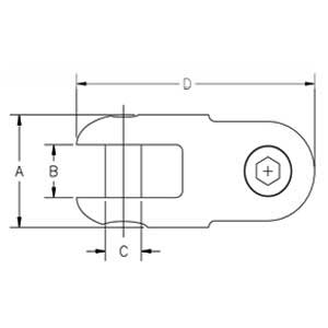 Series 00520 Can-Link Connector Dimensions