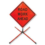 Springless Stand and Roll-Up Traffic Sign Sets