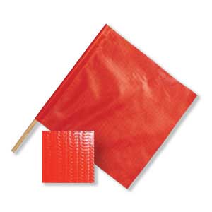 Red/Orange Safety Flag SFP13-30 13-Inch Vinyl Safety Flags with Dowel 