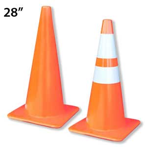 Traffic Cone, 28in, Orange 6FHC3