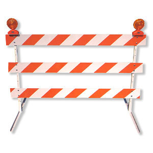 Traffic Barricades, Plywood Type III Barricade