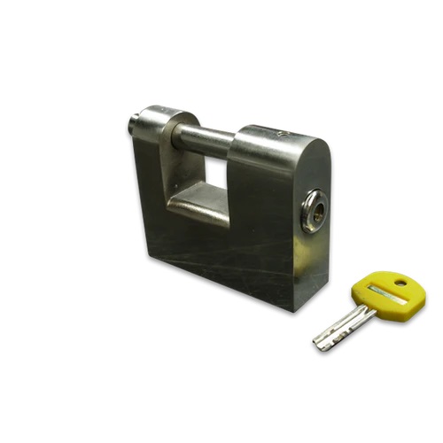 Case-hardened chrome-plated stainless steel Padlock