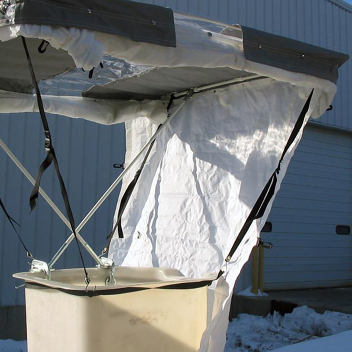 Bucket Tent, 48" x 48", Canopy Roof Window, 72" Detachable Walls