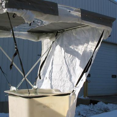 Bucket Tent, 48" x 48", Canopy Roof Window, 72" Detachable Walls