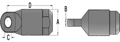  Power-Grip Lug Style Pulling Eye diagram