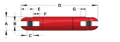 SType 2 Clevis Swivels diagram
