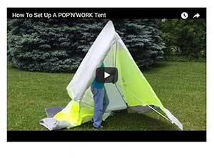 Pop-N-Work Tent Set-Up Walkthrough Video